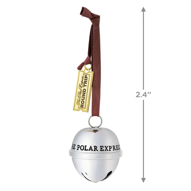 Hallmark The Polar Express™ Santa's Sleigh Bell 2023 Metal Ornament 3 Hallmark The Polar Express™ Santa's Sleigh Bell 2023 Metal Ornament - Image 3