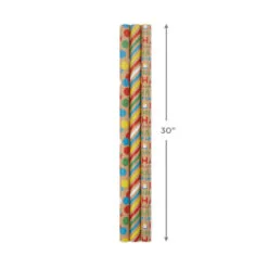 Hallmark Primary Birthday 3-Pack Kraft Wrapping Paper, 105 Sq. Ft. Total 8 Hallmark Primary Birthday 3-Pack Kraft Wrapping Paper, 105 Sq. Ft. Total -Hot Sale Hallmark Store Primary Birthday 3Pack Kraft Wrapping Paper 5EWR6409 03