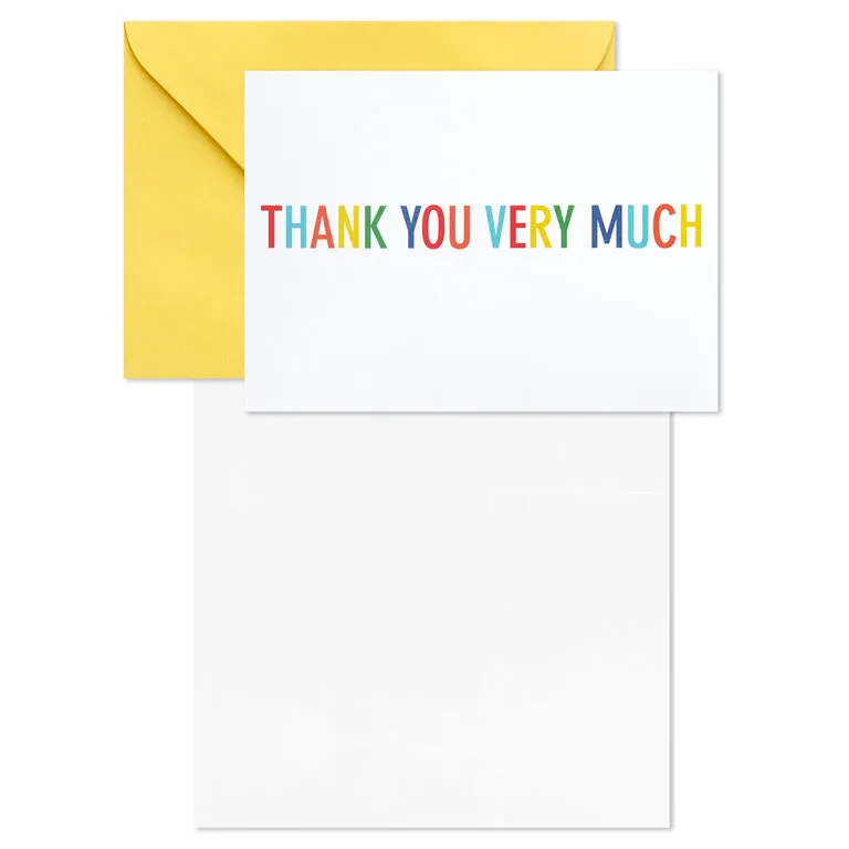 Hallmark Primary Colors Assorted Blank Thank-You Notes, Pack Of 48 3 Hallmark Primary Colors Assorted Blank Thank-You Notes, Pack Of 48 - Image 3