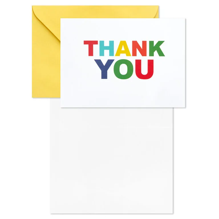 Hallmark Primary Colors Assorted Blank Thank-You Notes, Pack Of 48 4 Hallmark Primary Colors Assorted Blank Thank-You Notes, Pack Of 48 - Image 4