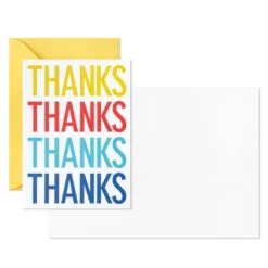 Hallmark Primary Colors Assorted Blank Thank-You Notes, Pack Of 48 11 Hallmark Primary Colors Assorted Blank Thank-You Notes, Pack Of 48 -Hot Sale Hallmark Store Primary Colors Blank ThankYou Notes Assortment Pack 5STZ1057 05