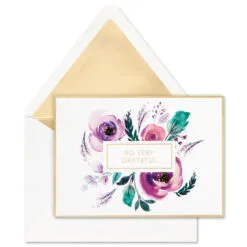 Hallmark Purple Flowers Blank Thank-You Notes, Box Of 8 5 Hallmark Purple Flowers Blank Thank-You Notes, Box Of 8 -Hot Sale Hallmark Store Purple Flowers Blank ThankYou Notes 1499THK2104 02