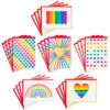 Hallmark Rainbow Hearts Boxed Blank Notes Assortment, Pack Of 24