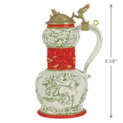 Hallmark Beer Stein Special Edition 2023 Ornament 8 Hallmark Beer Stein Special Edition 2023 Ornament -Hot Sale Hallmark Store Red Green and Gold Beer Stein Keepsake Ornament 1999QGO2807 03