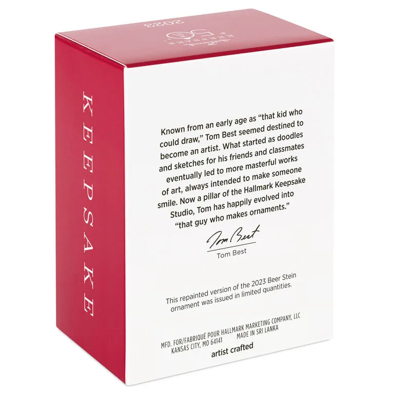 Hallmark Beer Stein Special Edition 2023 Ornament 5 Hallmark Beer Stein Special Edition 2023 Ornament - Image 5