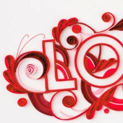 Hallmark With All My Heart Quilled Paper Handmade Love Card -Hot Sale Hallmark Store Red Letters Quilled Paper Handmade Romantic Love Card 1299LAD2811 04