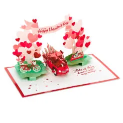 Hallmark Special Delivery 3D Pop-Up Valentine's Day Card -Hot Sale Hallmark Store Red Truck With Flowers 3D PopUp Valentines Day Card 1299IAV6066 04
