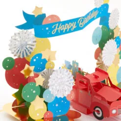 Hallmark Celebrating You Red Truck And Banner 3D Pop-Up Birthday Card 13 Hallmark Celebrating You Red Truck And Banner 3D Pop-Up Birthday Card -Hot Sale Hallmark Store Red Truck and Banner 3D PopUp Birthday Card 1299LAD2896 04
