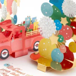 Hallmark Celebrating You Red Truck And Banner 3D Pop-Up Birthday Card 14 Hallmark Celebrating You Red Truck And Banner 3D Pop-Up Birthday Card -Hot Sale Hallmark Store Red Truck and Banner 3D PopUp Birthday Card 1299LAD2896 05