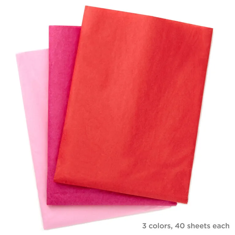 Hallmark Red/Fuchsia/Pink 3-Pack Bulk Tissue Paper, 120 Sheets 3 Hallmark Red/Fuchsia/Pink 3-Pack Bulk Tissue Paper, 120 Sheets - Image 3