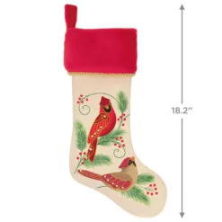 Hallmark The Beauty Of Birds Stocking 6 Hallmark The Beauty Of Birds Stocking -Hot Sale Hallmark Store RedWhite Birds and Holly Keepsake Stocking 1QSB6309 03