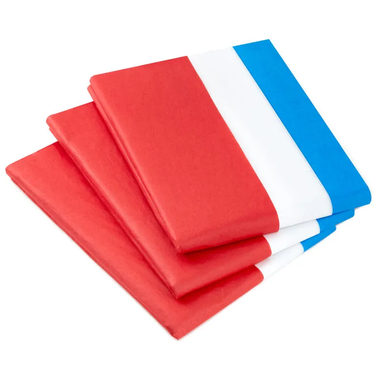 Hallmark Red/White/Blue 3-Pack Bulk Tissue Paper, 120 Sheets 1 Hallmark Red/White/Blue 3-Pack Bulk Tissue Paper, 120 Sheets