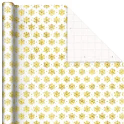 Hallmark Christmas Gift Wrap Kit With Wrapping Paper, Bows, Ribbons And Tags -Hot Sale Hallmark Store RedWhiteGreen 3Roll Holiday Wrapping Paper Set 5JXW1200 04