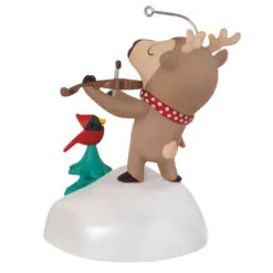 Hallmark Festive Fiddler Musical Ornament 11 Hallmark Festive Fiddler Musical Ornament -Hot Sale Hallmark Store Reindeer Playing Violin Musical Keepsake Ornament 2199QGO2937 06