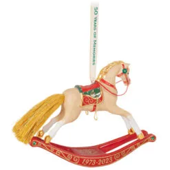 Hallmark 50 Years Of Memories Rocking Horse Special Edition Porcelain Ornament 11 Hallmark 50 Years Of Memories Rocking Horse Special Edition Porcelain Ornament -Hot Sale Hallmark Store Rocking Horse 50 Years Keepsake Ornament 2599QGO2507 06