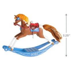 Hallmark Rocking Horse Memories 2023 Ornament 8 Hallmark Rocking Horse Memories 2023 Ornament -Hot Sale Hallmark Store Rocking Horse Keepsake Ornament 1799QXR8089 03