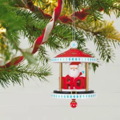 Hallmark Santa-Go-Round Ornament 7 Hallmark Santa-Go-Round Ornament -Hot Sale Hallmark Store Santa Carousel Keepsake Ornament 2299QGO2647 02
