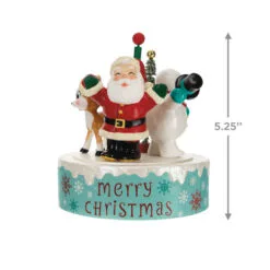 Hallmark Nostalgic Noel Ornament With Sound And Motion 8 Hallmark Nostalgic Noel Ornament With Sound And Motion -Hot Sale Hallmark Store Santa Snowman Reindeer Spinning Keepsake Ornament 4499QGO2769 03