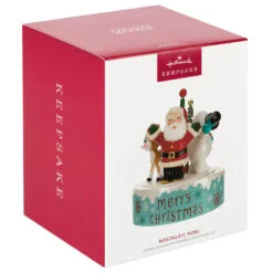 Hallmark Nostalgic Noel Ornament With Sound And Motion 9 Hallmark Nostalgic Noel Ornament With Sound And Motion -Hot Sale Hallmark Store Santa Snowman Reindeer Spinning Keepsake Ornament 4499QGO2769 04