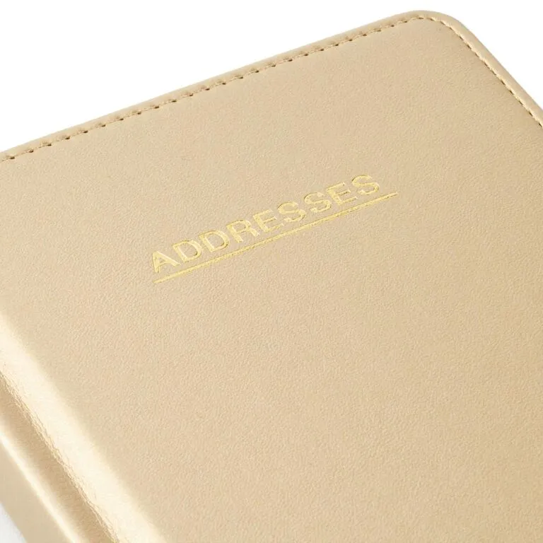 Hallmark Satin Gold Address Book 2 Hallmark Satin Gold Address Book - Image 2