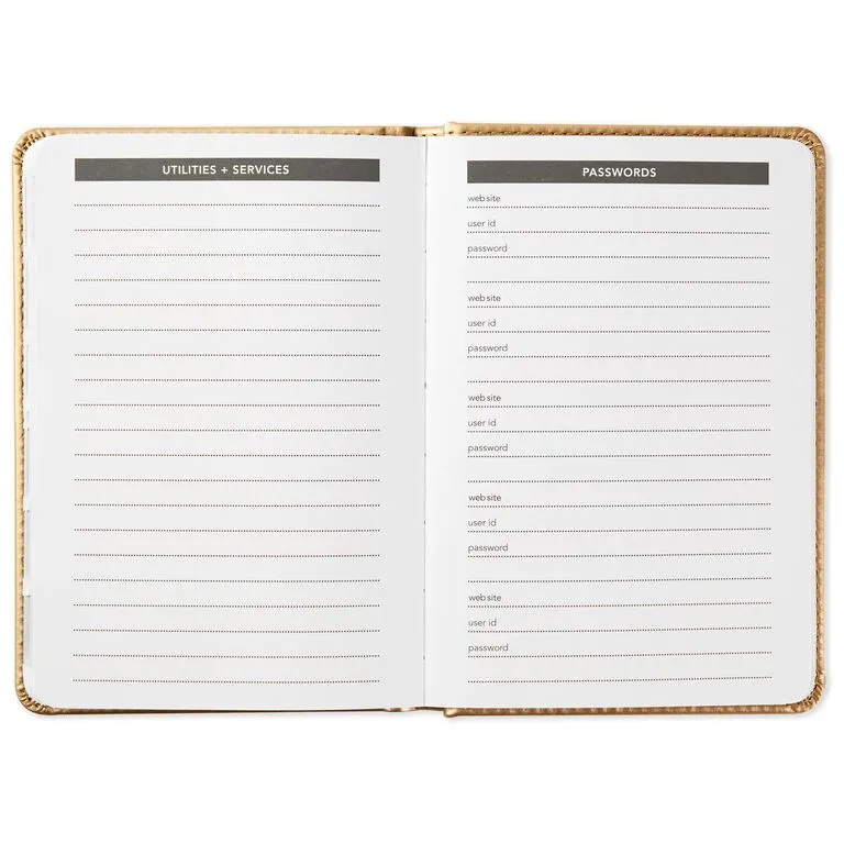Hallmark Satin Gold Address Book 5 Hallmark Satin Gold Address Book - Image 5