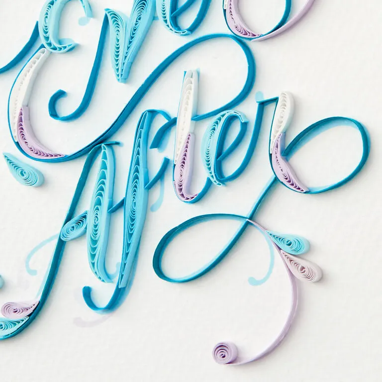 Hallmark Happily Ever After Quilled Paper Handmade Wedding Card 4 Hallmark Happily Ever After Quilled Paper Handmade Wedding Card - Image 4