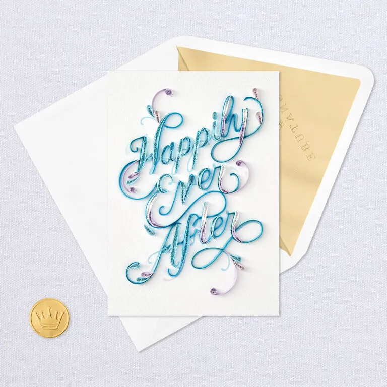 Hallmark Happily Ever After Quilled Paper Handmade Wedding Card 5 Hallmark Happily Ever After Quilled Paper Handmade Wedding Card - Image 5