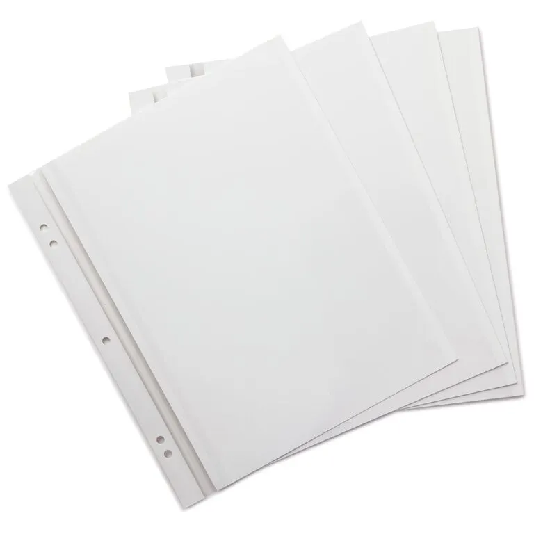 Hallmark Self-Adhesive Photo Refill Pages, Pack Of 16 1 Hallmark Self-Adhesive Photo Refill Pages, Pack Of 16