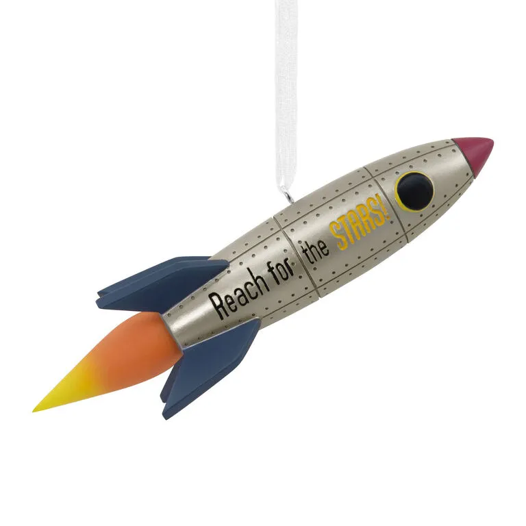 Signature Rocket Ship Hallmark Ornament 1 Signature Rocket Ship Hallmark Ornament