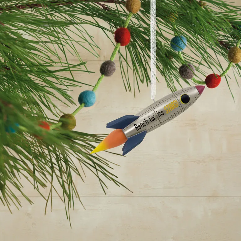 Signature Rocket Ship Hallmark Ornament 2 Signature Rocket Ship Hallmark Ornament - Image 2