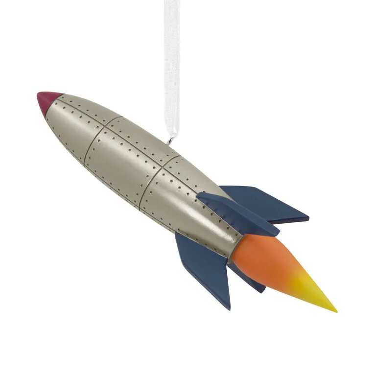 Signature Rocket Ship Hallmark Ornament 4 Signature Rocket Ship Hallmark Ornament - Image 4