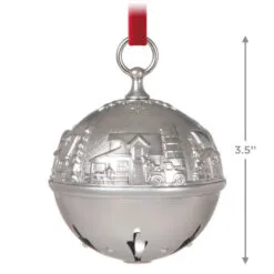 Hallmark Ring In The Season Metal Bell Ornament 8 Hallmark Ring In The Season Metal Bell Ornament -Hot Sale Hallmark Store Silver Jingle Bell Keepsake Ornament 2699QXR8139 03