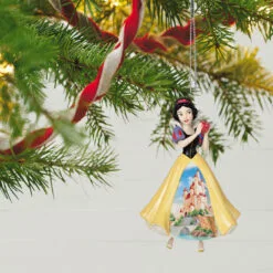 Hallmark Disney Princess Celebration Snow White Porcelain Ornament 7 Hallmark Disney Princess Celebration Snow White Porcelain Ornament -Hot Sale Hallmark Store Snow White With Castle Dress Keepsake Ornament 2999QXR8189 02