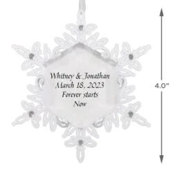 Hallmark Sparkling Snowflake Text Personalized Metal Ornament 5 Hallmark Sparkling Snowflake Text Personalized Metal Ornament -Hot Sale Hallmark Store Snowflake Text Personalized Keepsake Ornament 2499QHE2012B1 03
