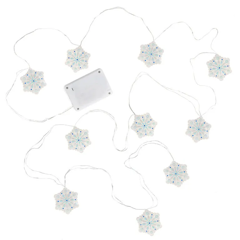 Hallmark Snowflake 10-Light Christmas String Lights, 10' 6 Hallmark Snowflake 10-Light Christmas String Lights, 10' - Image 6