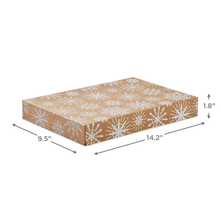 Hallmark Snowflakes And Stripes 12-Pack Designed Brown Shirt Boxes 3 Hallmark Snowflakes And Stripes 12-Pack Designed Brown Shirt Boxes - Image 3