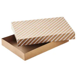 Hallmark Snowflakes And Stripes 12-Pack Designed Brown Shirt Boxes 8 Hallmark Snowflakes And Stripes 12-Pack Designed Brown Shirt Boxes -Hot Sale Hallmark Store Snowflakes and Stripes 12Pack Designed Shirt Boxes 5XBC1123 04