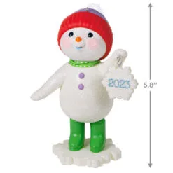 Hallmark Sweet Snowman 2023 Ornament -Hot Sale Hallmark Store Snowman With Snowflake Ornament Keepsake Ornament 3999QGO2777 03