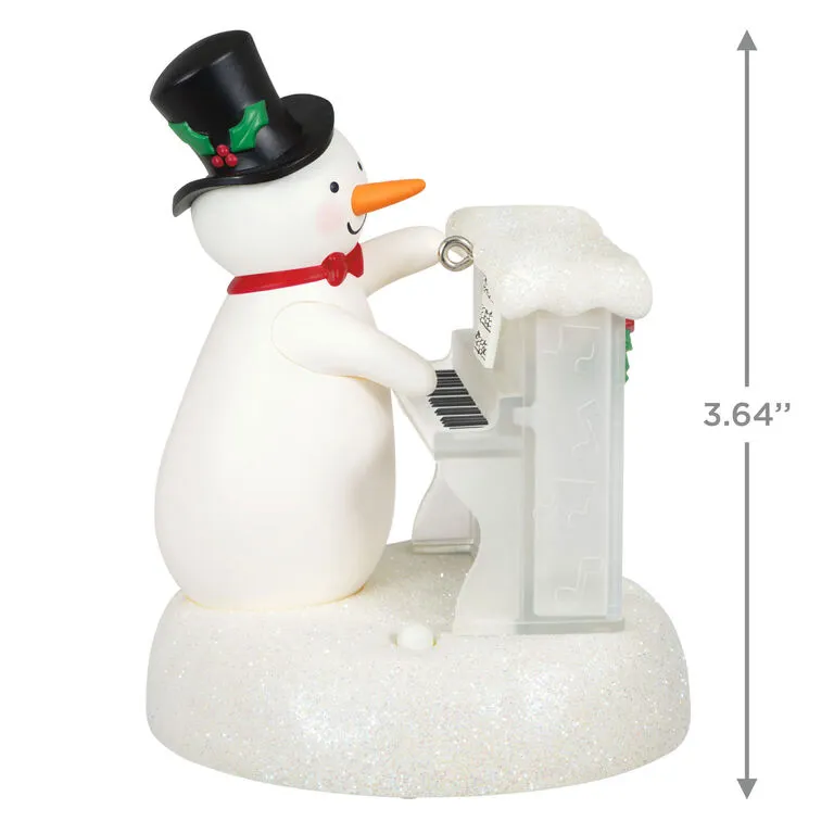 Hallmark Sing-Along Showman Snowman Musical Ornament 3 Hallmark Sing-Along Showman Snowman Musical Ornament - Image 3
