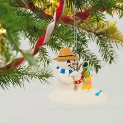Hallmark Sandal The Snowman Ornament 7 Hallmark Sandal The Snowman Ornament -Hot Sale Hallmark Store Snowman on Beach Keepsake Ornament 1799QXR8097 02
