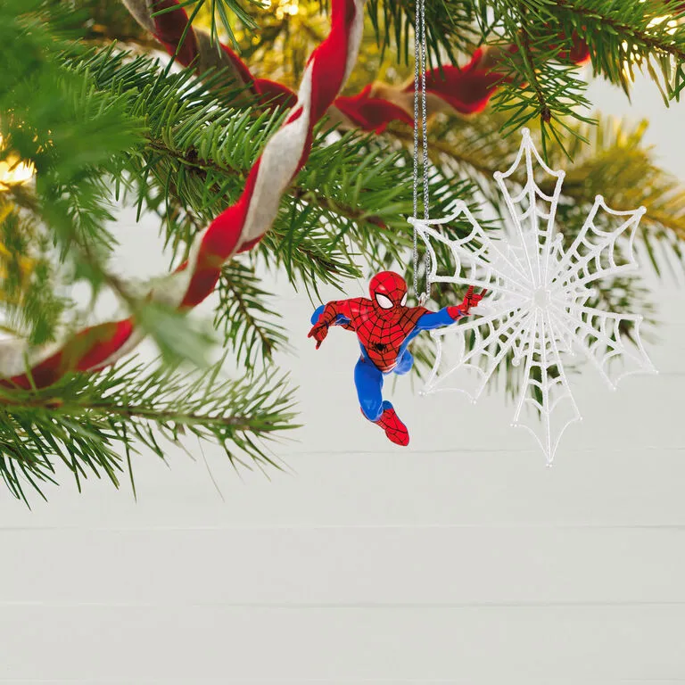 Hallmark Marvel Spider-Man Spidey Spins A Snowflake Ornament 2 Hallmark Marvel Spider-Man Spidey Spins A Snowflake Ornament - Image 2