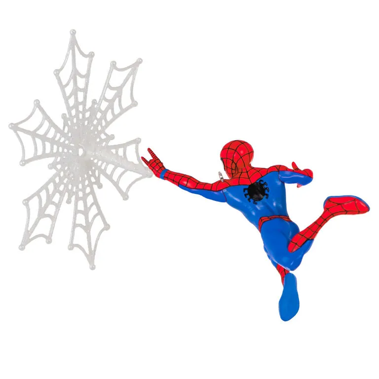 Hallmark Marvel Spider-Man Spidey Spins A Snowflake Ornament 6 Hallmark Marvel Spider-Man Spidey Spins A Snowflake Ornament - Image 6