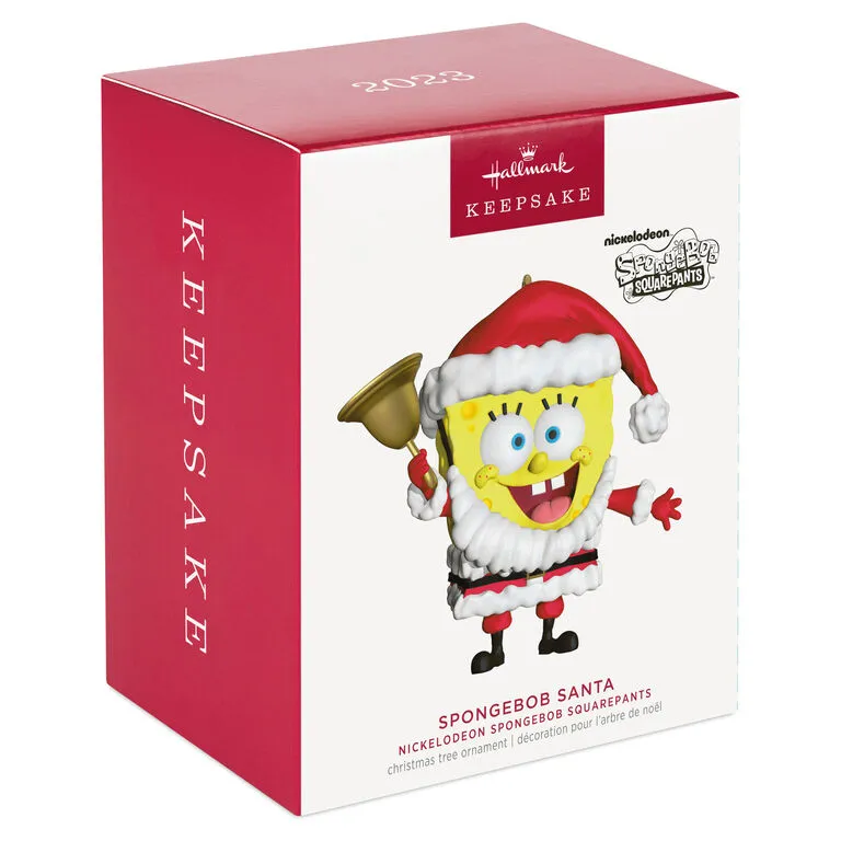 Hallmark Nickelodeon SpongeBob SquarePants Santa Ornament 4 Hallmark Nickelodeon SpongeBob SquarePants Santa Ornament - Image 4