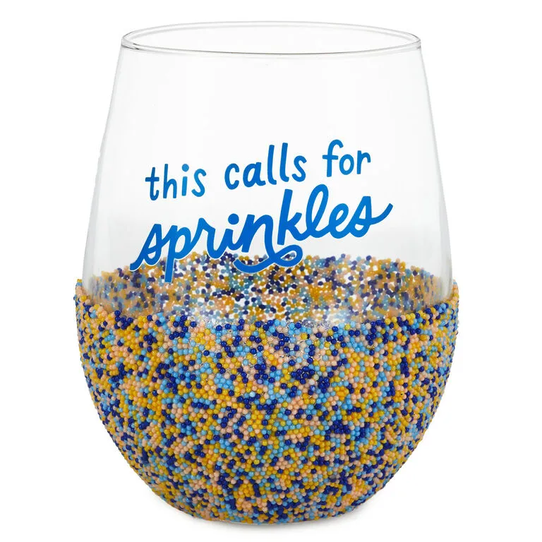 Hallmark Sprinkle Dip Wine Glass, 16 Oz. 1 Hallmark Sprinkle Dip Wine Glass, 16 Oz.