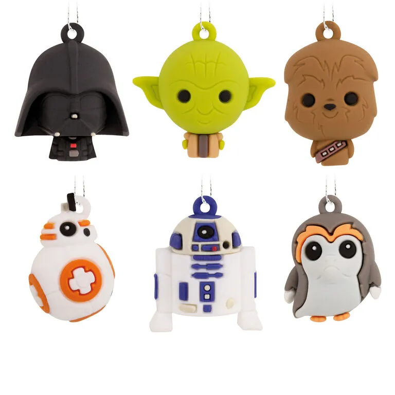 Mini Star Wars™ Shatterproof Hallmark Ornaments, Set Of 6 1 Mini Star Wars™ Shatterproof Hallmark Ornaments, Set Of 6