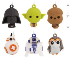 Mini Star Wars™ Shatterproof Hallmark Ornaments, Set Of 6 7 Mini Star Wars™ Shatterproof Hallmark Ornaments, Set Of 6 -Hot Sale Hallmark Store Star Wars Characters Miniature Christmas Ornaments Set of 6 2HCM6129 03