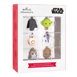 Mini Star Wars™ Shatterproof Hallmark Ornaments, Set Of 6 8 Mini Star Wars™ Shatterproof Hallmark Ornaments, Set Of 6 -Hot Sale Hallmark Store Star Wars Characters Miniature Christmas Ornaments Set of 6 2HCM6129 04