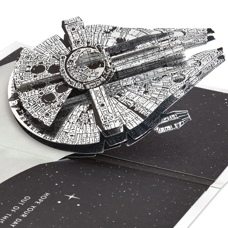 Hallmark Star Wars™ Millennium Falcon™ 3D Pop-Up Card 1 Hallmark Star Wars™ Millennium Falcon™ 3D Pop-Up Card