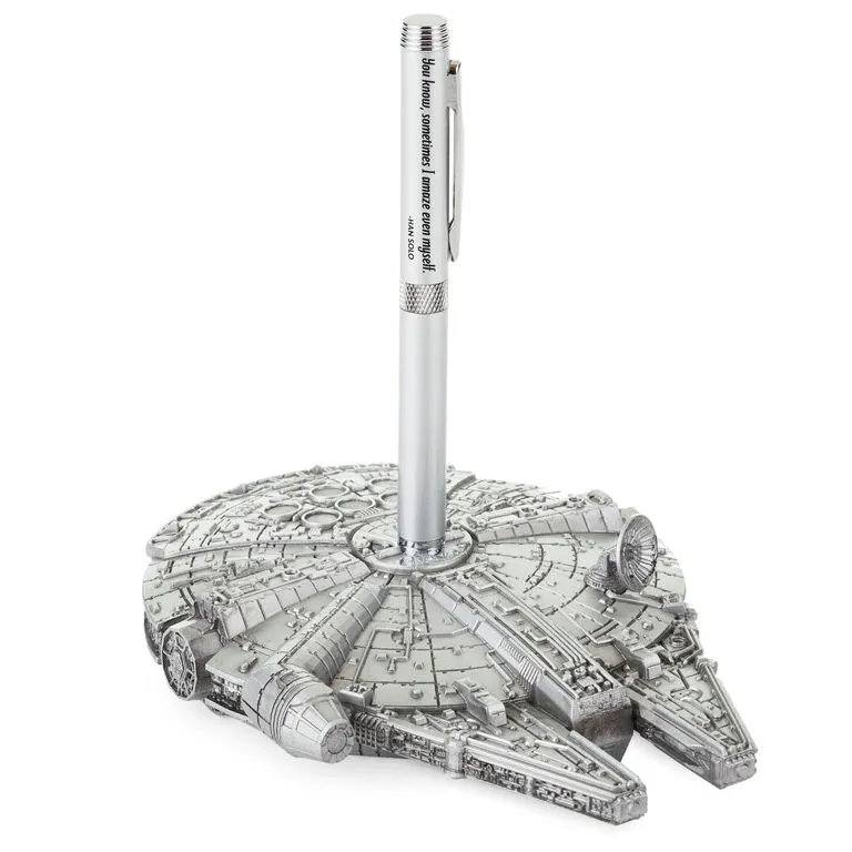 Hallmark Star Wars™ Millennium Falcon™ Desk Accessory With Pen 1 Hallmark Star Wars™ Millennium Falcon™ Desk Accessory With Pen
