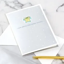 Hallmark Star Wars: The Mandalorian™ Grogu™ Warm Wishes 3D Pop-Up Holiday Card -Hot Sale Hallmark Store Star Wars The Mandalorian Grogu 3D PopUp Holiday Card 1499XXH9985 07
